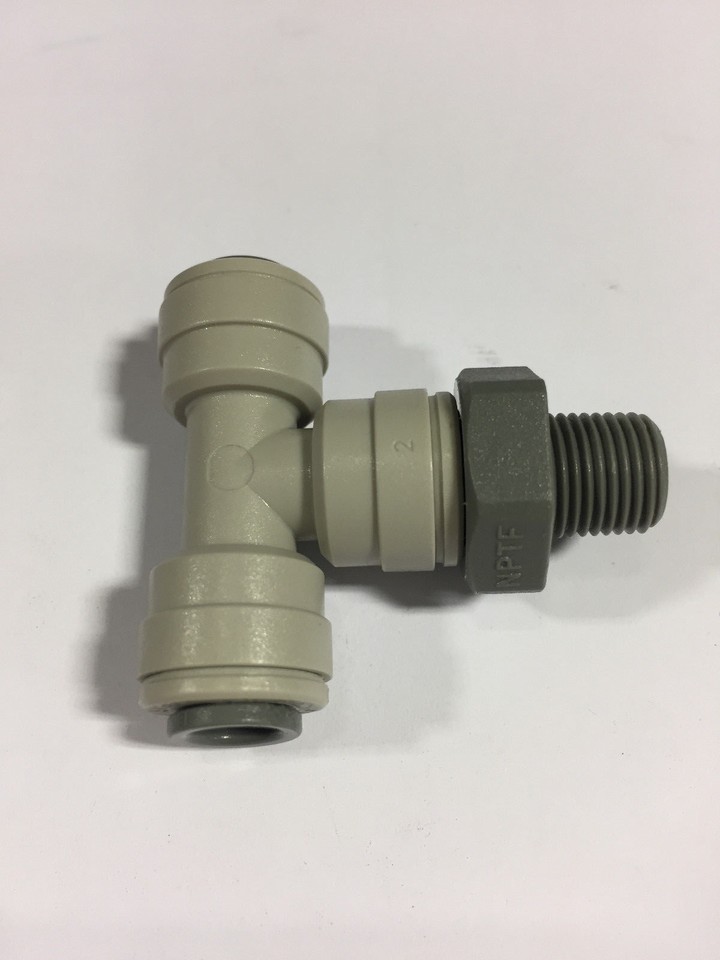 Té à Branche Pivotante John Guest PI 100821S - 1/4" OD Tube, 1/8" NPTF - Lot De 10