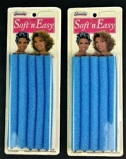 Goody Soft n Easy Hair Rollers VINTAGE 1991 Blue Sealed Movie or TV Prop