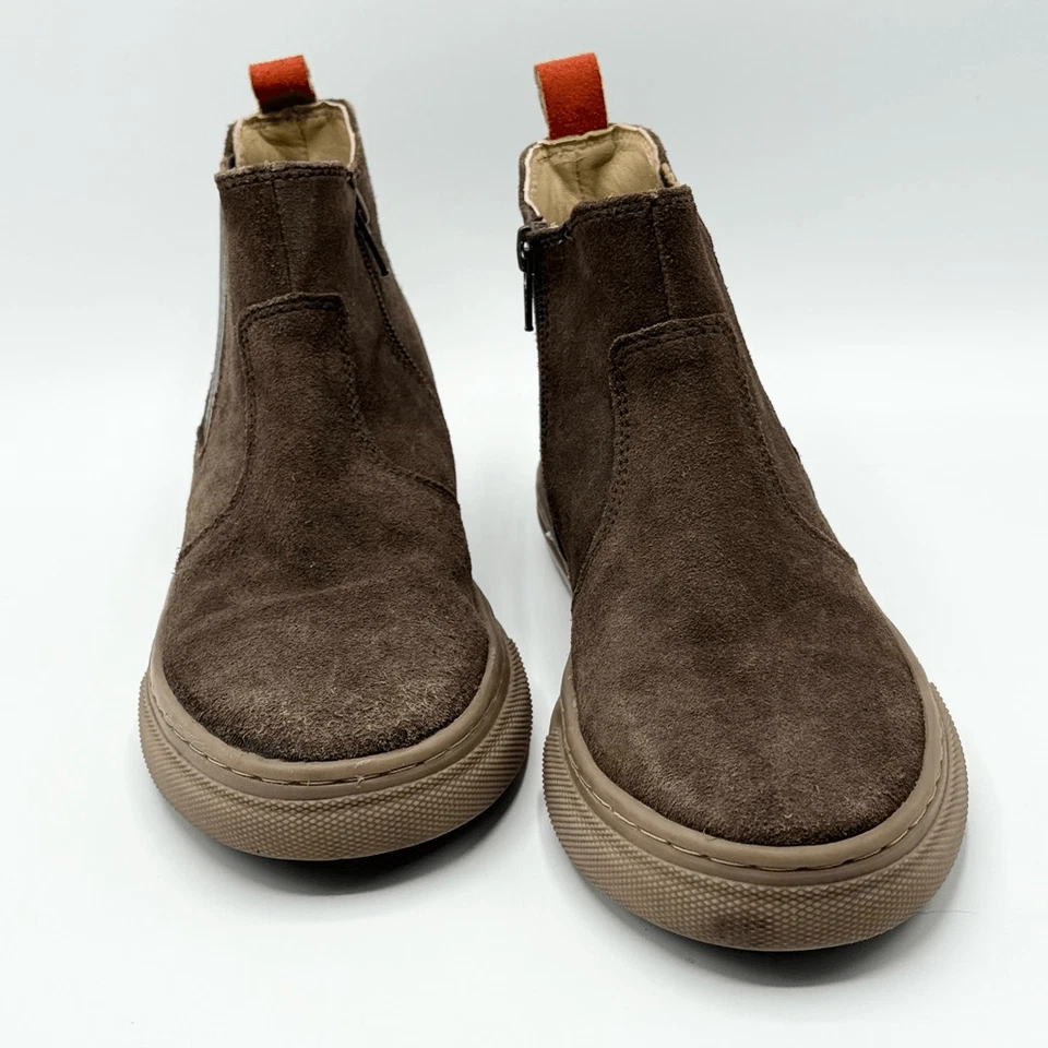 Мини Boden коричневый замшевый стороны молнии Chelsea ботинки - Kids ЕС 37 / США 7 - Изображение 2 из 4