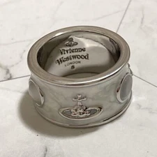 Vivienne Westwood Ring Size 6.5-7 King Silver and Ivory NO BOX [EJ208