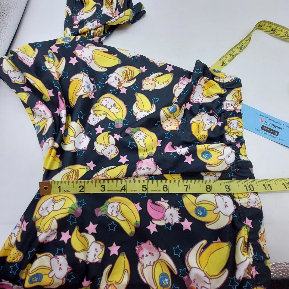 Hot Topic милый Kawaii хрустящий Bananya Cat леггинсы размер средний  - Изображение 3 из 4