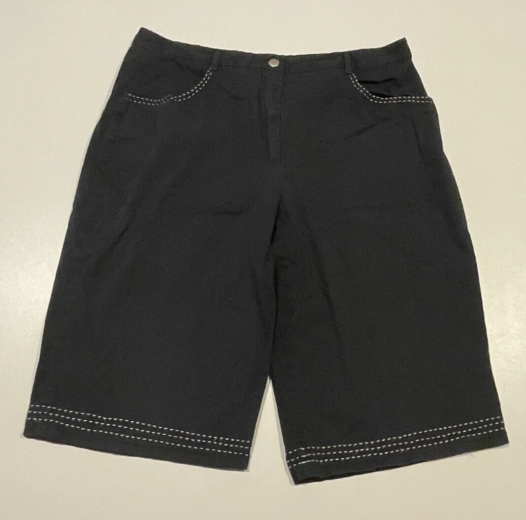 Ladies black shorts size best sale 12