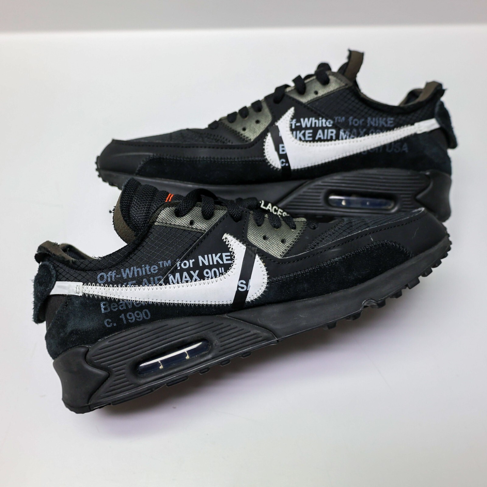 OFF WHITE X NIKE Taglia 11 Nike Air Max 90 x OFF WHITE Nero 2019