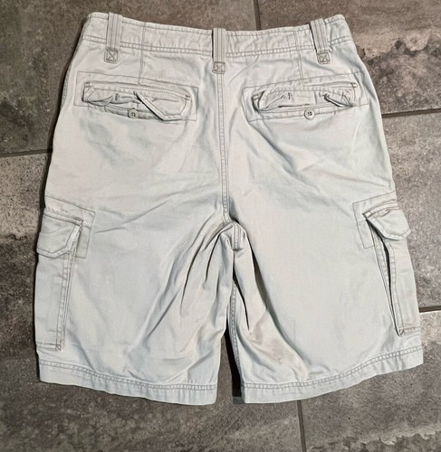 Old Navy Herren Cargoshorts Größe=30 beige hellbraun khakifarbene Baumwolltaschen Outdoor - Bild 2 von 6