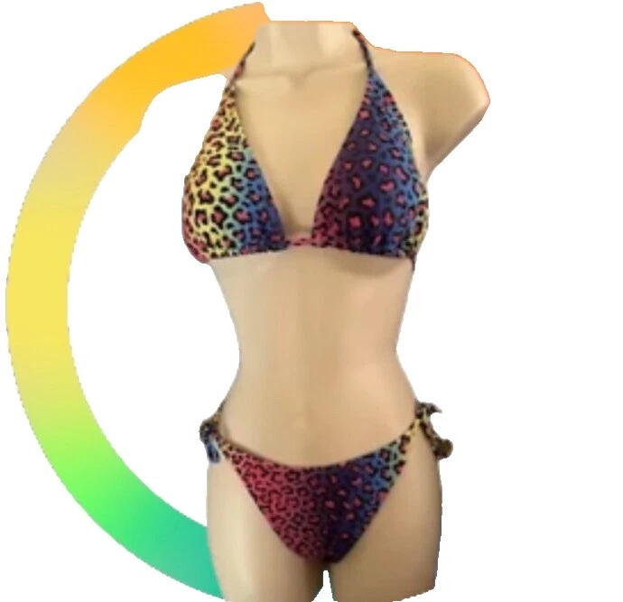Roupas de Praia estampa animal Arco-íris Multicolorido para mulheres