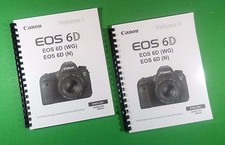 Owners Manual for Canon EOS 6D Camera 406 Pages W/Clear Covers