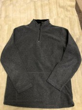 Children s Place Youth Boys Grey 1/4 Zip Up Jacket Size 10-12