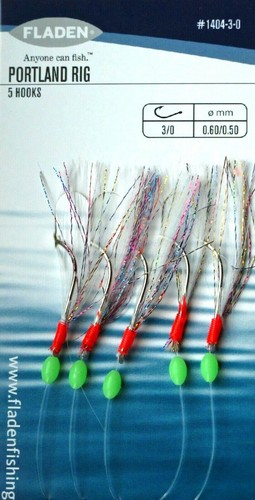 10 Fladen Silver & White Rigs Mackerel Feathers Lures Cod Sea Fishing Traces - Picture 5 of 6