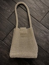 Sabina New York White Vintage Beaded Bag Purse Wedding Formal Retro