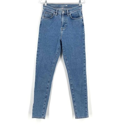 Lacoste High Rise Straight Leg Jeans Blue Women's Size 24