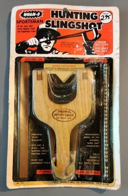 Vintage WHAM-O Sportman Hunting Slingshot Not A Toy For Adult Use Only 