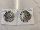.999 SILVER ROUND HOBO NICKEL antiqued  ( 2 coins ) same size as Morgan Dollar