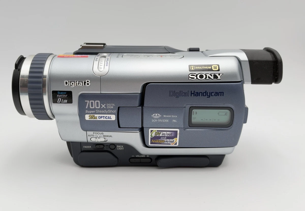 Videocámara Sony DCR-TRV330E Digital8 Hi8 Video8 Handycam digitalización probada