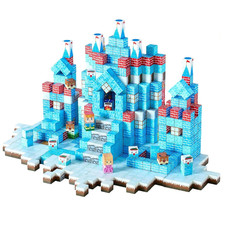 Blocchi Magnetici, Set 150 PZ Del Castello Della Ghiacciaio, Cubi Magnetici Da C