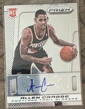 2013/14 PANINI PRIZM ALLEN CRABBE RC ROOKIE AUTO AUTOGRAPH CARD #15. rookie card picture