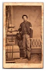 CDV "Unnamed Civil War Sergeant " From The Gettysburg Area - Cabinet Card Photo