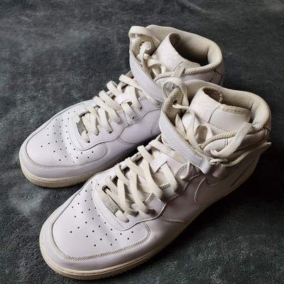 Nike Air Force 1 Mid 07 Shoes Men's 13 Triple White Athletic Sneakers CW2289-111