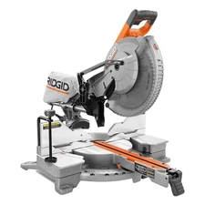 RIDGID 15 Amp 12" Dual Bevel Sliding Miter Saw w/70 Miter Capacity&LED Cut Line