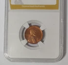 1910-S LINCOLN CENT RED UNCIRCULATED IN HOLDER