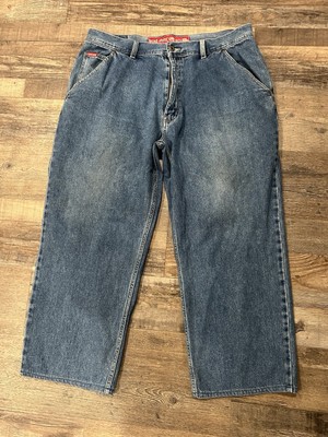 Ecko Unltd Jeans mens Size 38 Baggy Wide  Straight Jeans Rhino Pocket Y2K