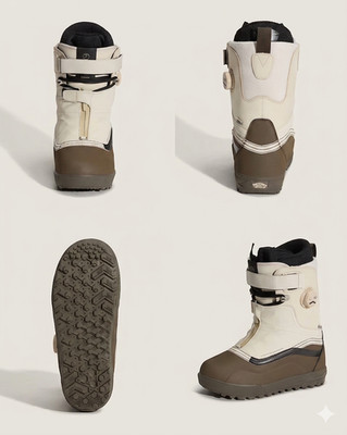 Size 12 - Vans Infuse SnowSurf V3 UltraCush Oatmeal Brown Snowboard Boots BOA