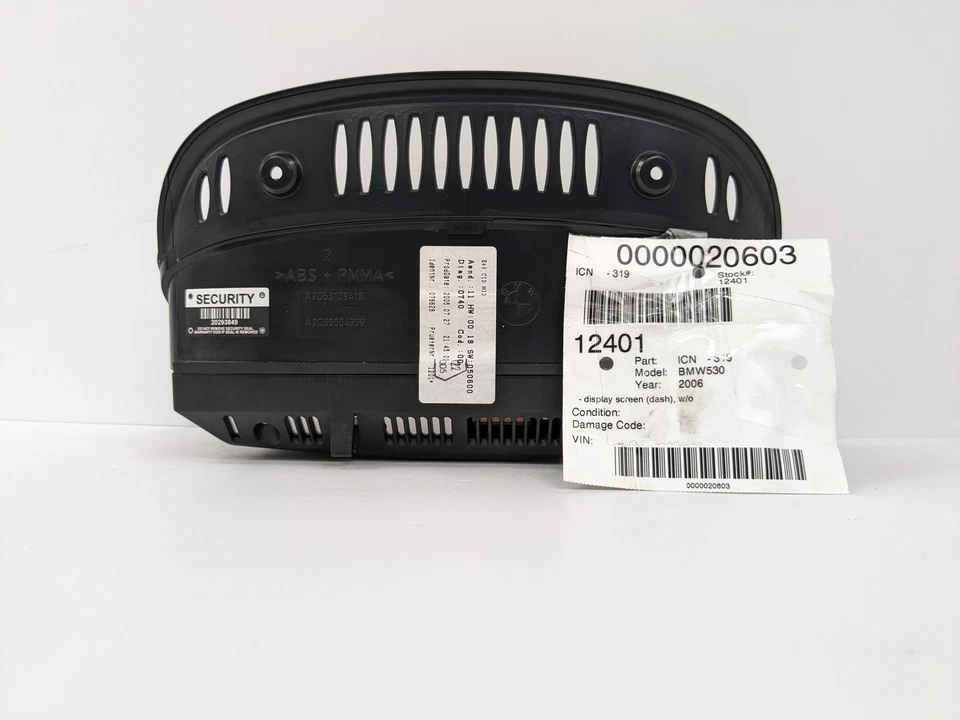 2006 BMW 530 Dash Mounted Display Screen Monitor W/O Nav System 65826952327 - Image 3 of 4
