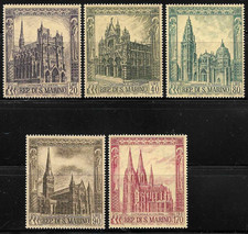 San Marino Stamps 1967 SC# 671-675   Cathedral s   MNH