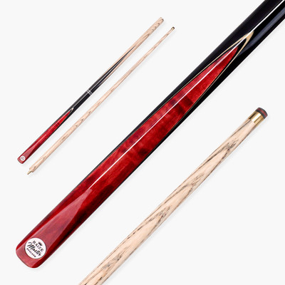 Baize Master Silver Series 52 Zoll RED CONQUEST Junior Snooker Pool 2 Stück Esche Queue
