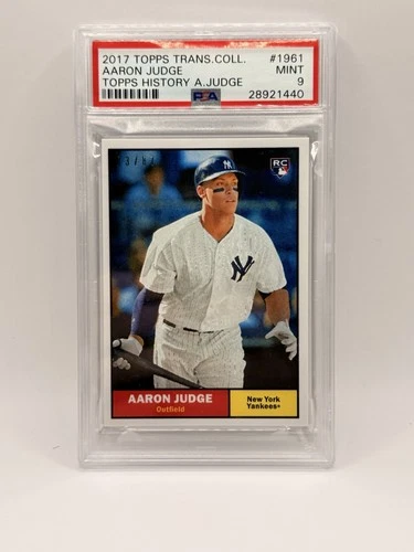 2017 TOPPS TRANSCENDENT COLLECTION VIP PARTY - AARON JUDGE RC - #1961 PSA 9 /87
