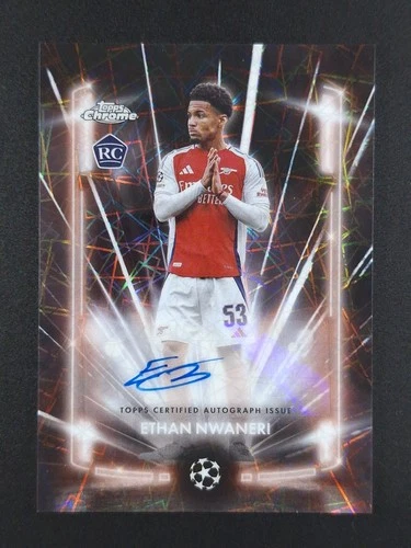 2024 Topps Chrome Ethan Nwaneri Black