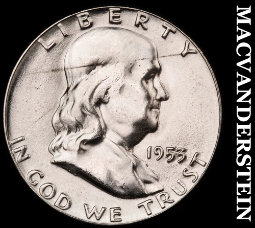 1953 Franklin Half Dollar- Silver Choice Gem Brilliant Uncirculated #i4158