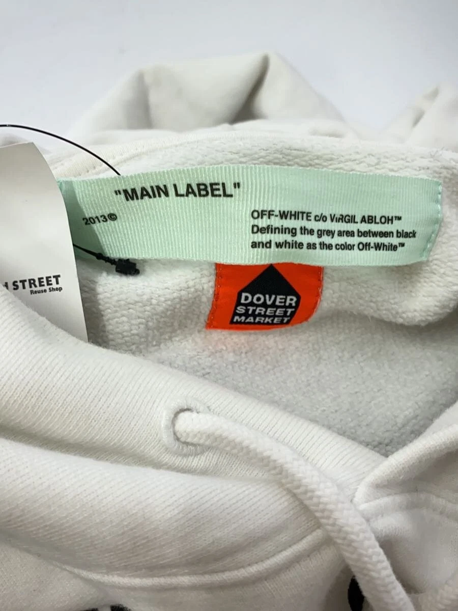 OFF WHITE Felpa con cappuccio OFFWHITE bianca XXL usata