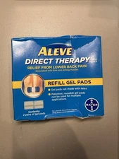 Aleve Direct Therapy Tens Device Refill Gel Pads - 2 PAIR Dated 2019 NEW /SEALED