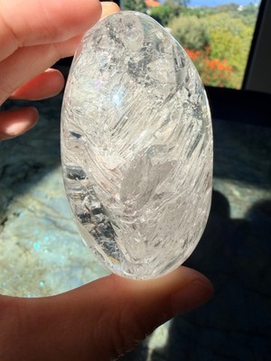 Enhydro Skeletal Quartz from Madagascar w/ Moving Water Bubble - See video!