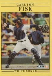 1991 Fleer #118 Carlton Fisk - BB