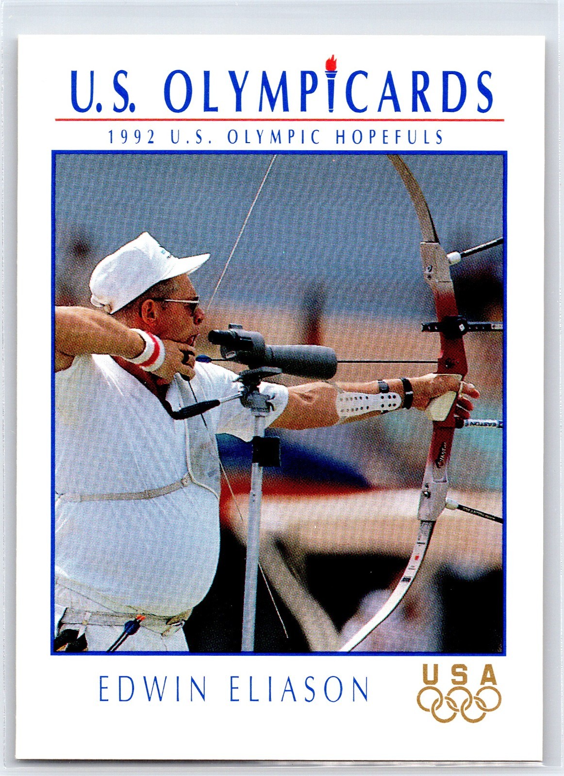 1992 Impel Olympicards EDWIN ELIASON 1992 U.S. Olympic Hopefuls Archery Card #2