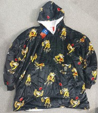 AFL Richmond Tigers Footy Oodie Wearable Adults OSFM ToastyTek Flannel Fleece