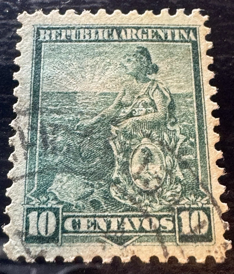 Argentina 10¢ & 5¢ Liberty Issue – Full & Half Sunburst Watermarks, Mint OG VF - Image 3 of 4