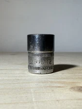 Snap-on Tools USA TMM12 12mm 1/4" Drive 6 Point Chrome Shallow Socket
