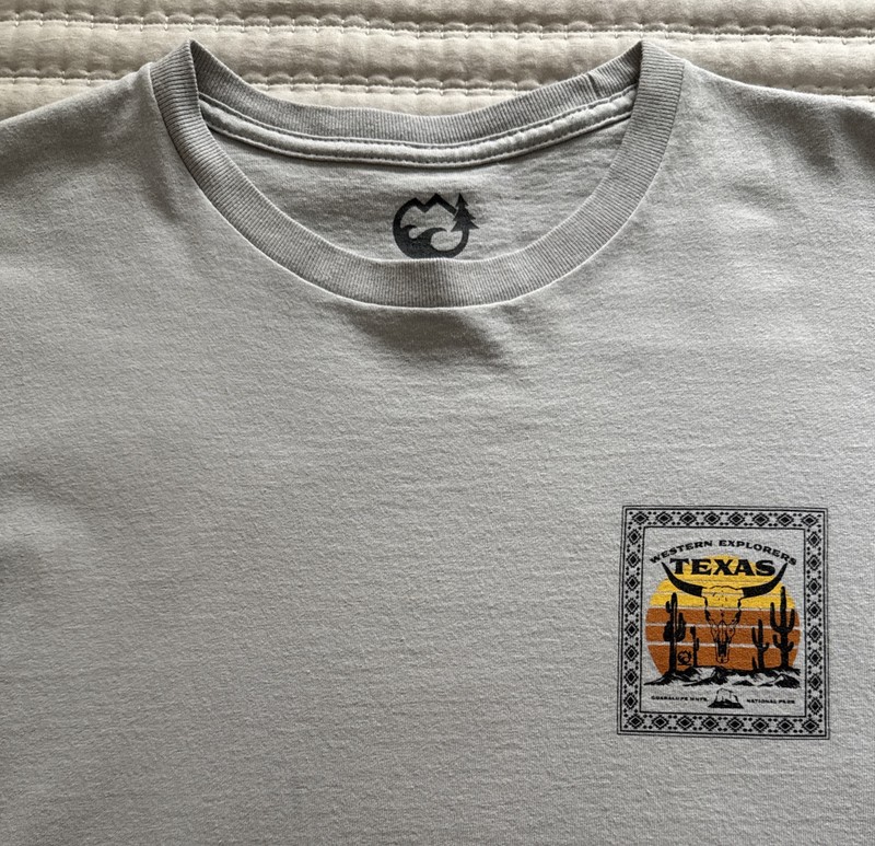 Blue Timber brand Men’s 100% Cotton T shirt With Texas Theme Graphic Print Size