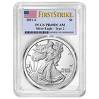 2021-S $1 1-oz T2 Proof American Silver Eagle PCGS PR69DCAM FS Flag Label