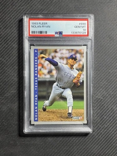 1993 FLEER #690 NOLAN RYAN PSA 10 Very Low Pop