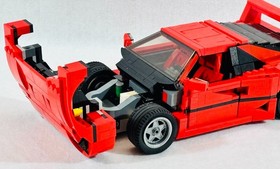 Lego Creator Expert FERRARI F40 10248 No box/instructions Missing 3 Stickers