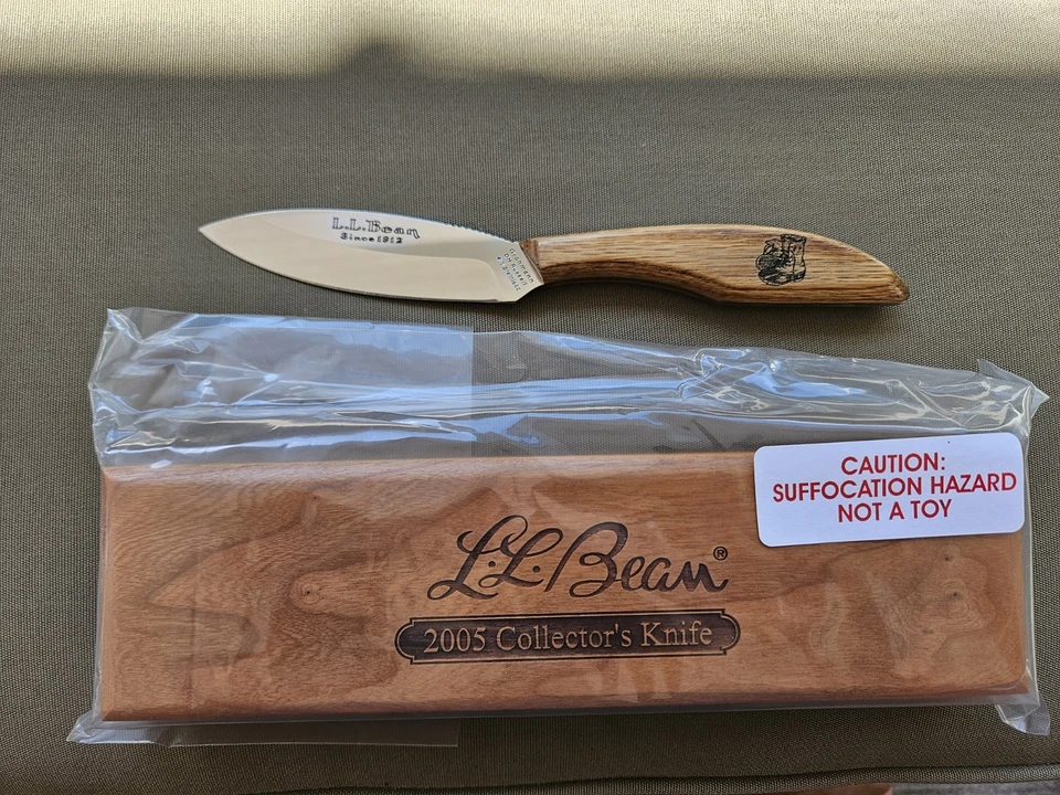 NEW L.L. BEAN 2005 Collector's Canada Belt Knife Grohmann DH Russell Stainless - Image 2 of 4