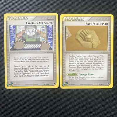 Lanette s net Search 87/100 Root Fossil HP 40 92/100 beide Nm