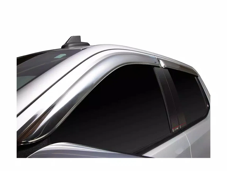 AVS Outside Mount Ventshade Chrome Vent Visors 4 Pc Set For 2018-2023 GMC Acadia Foto 4 de 4