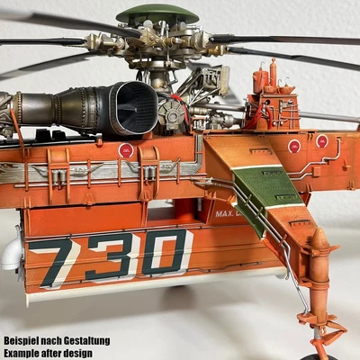 LASER CREATION-WORLD Wassertank 1:35 für Sikorsky CH-54A Helikopter von ICM (53054) 3D Druck Zubehör
