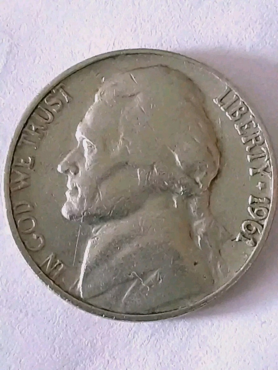 1961-D Jefferson Nickel Vintage RPM D over D AU Rare Ink Over
