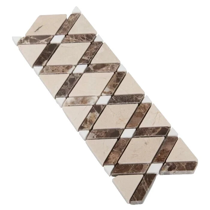 Плитки многоцветные бордюрные мраморные