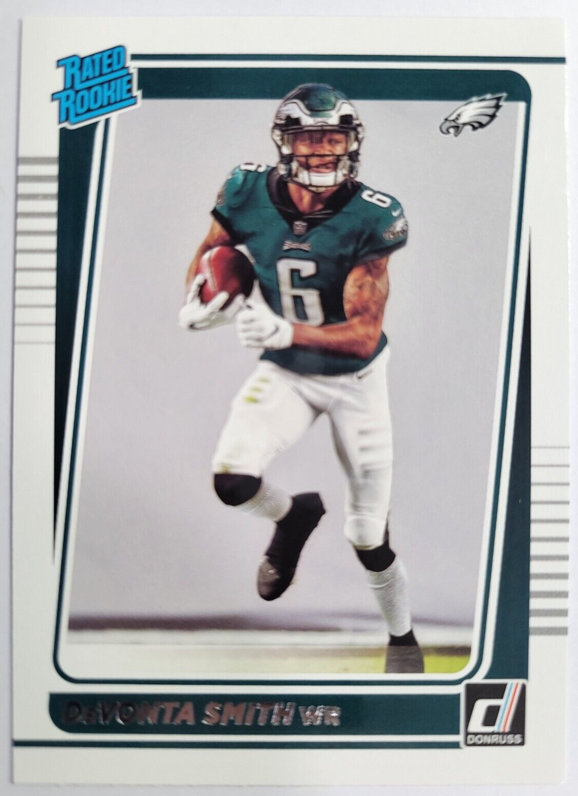 DeVonta Smith 2021 Panini Donruss #261 Rated Rookie Philadelphia Eagles